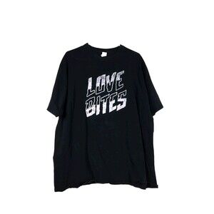 Unisex Graphic T-Shirt 2XL Black Graphic Ultra Cotton Novelty LOVE BITES
